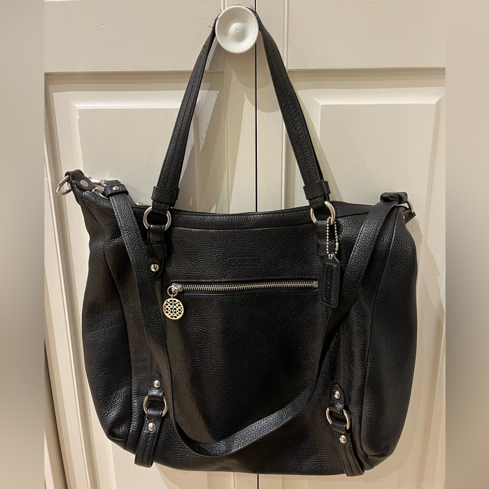 Coach leather tote bag